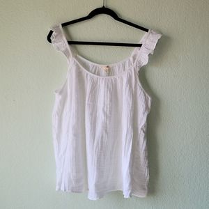 Terra & Sky Ruffled Tank Top